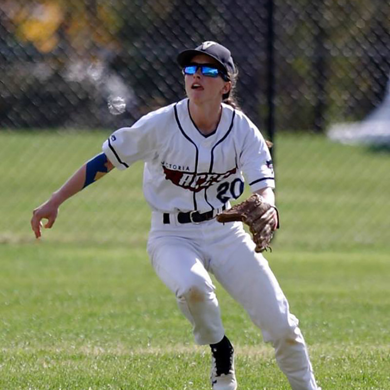 Rebecca playing Baseball for the Melbourne Aces